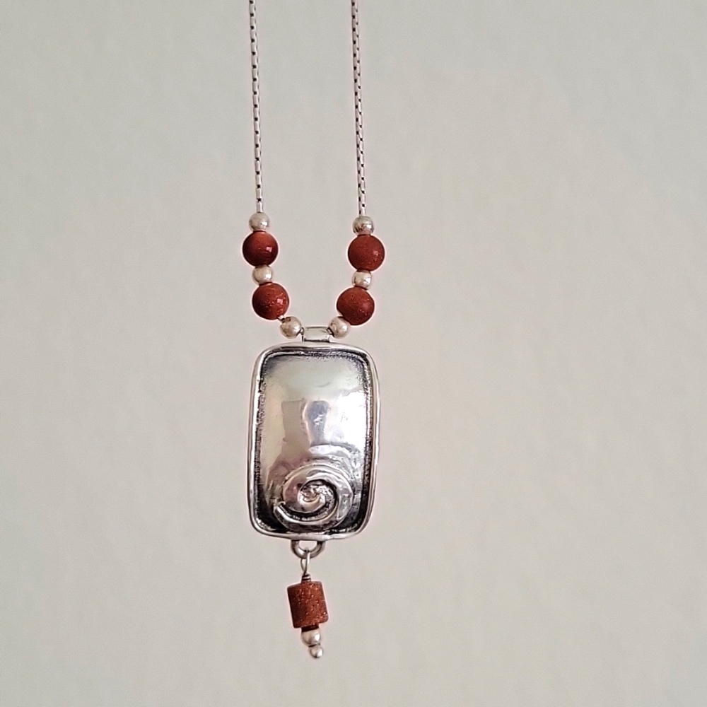 Silpada Silver Pendant 17 inch Necklace